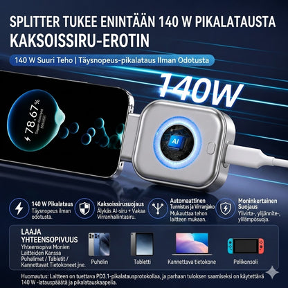 Älykäs laturi automaattisella katkaisulla