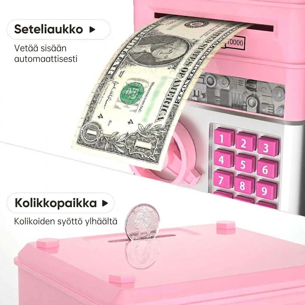 VaraLiving™ Mini-Pankkiautomaatti Säästölipas