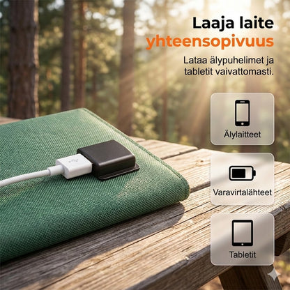 Kannettava aurinkopaneeli USB-laturilla