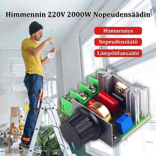 OmniLiving™ 2000 W Jännitteensäädin | Suuri Teho & Portaaton Säätönuppi