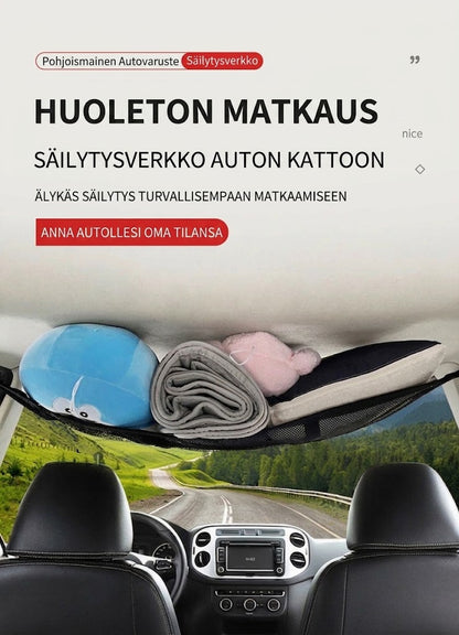 SilkEase™ Auton Katon Säilytysverkko Vetoketjulla