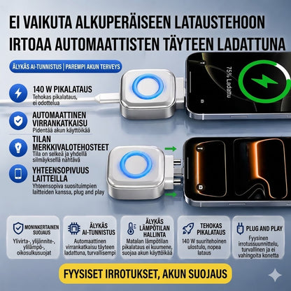 Älykäs laturi automaattisella katkaisulla