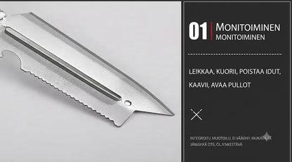 Ruostumaton Monitoimikuorimaveitsi keittiöön