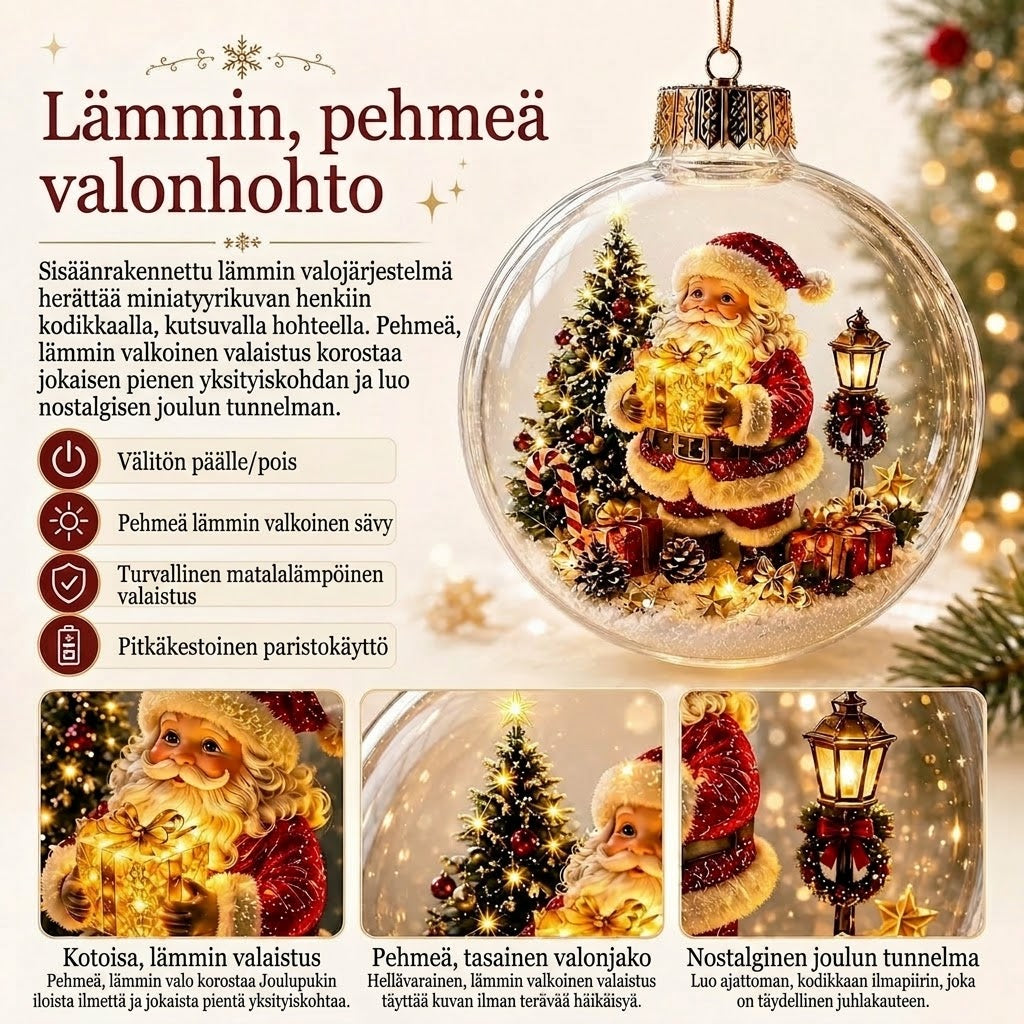 OmniLiving™ Valaistu Joulumaisemakoriste (LED-talvimaailma)