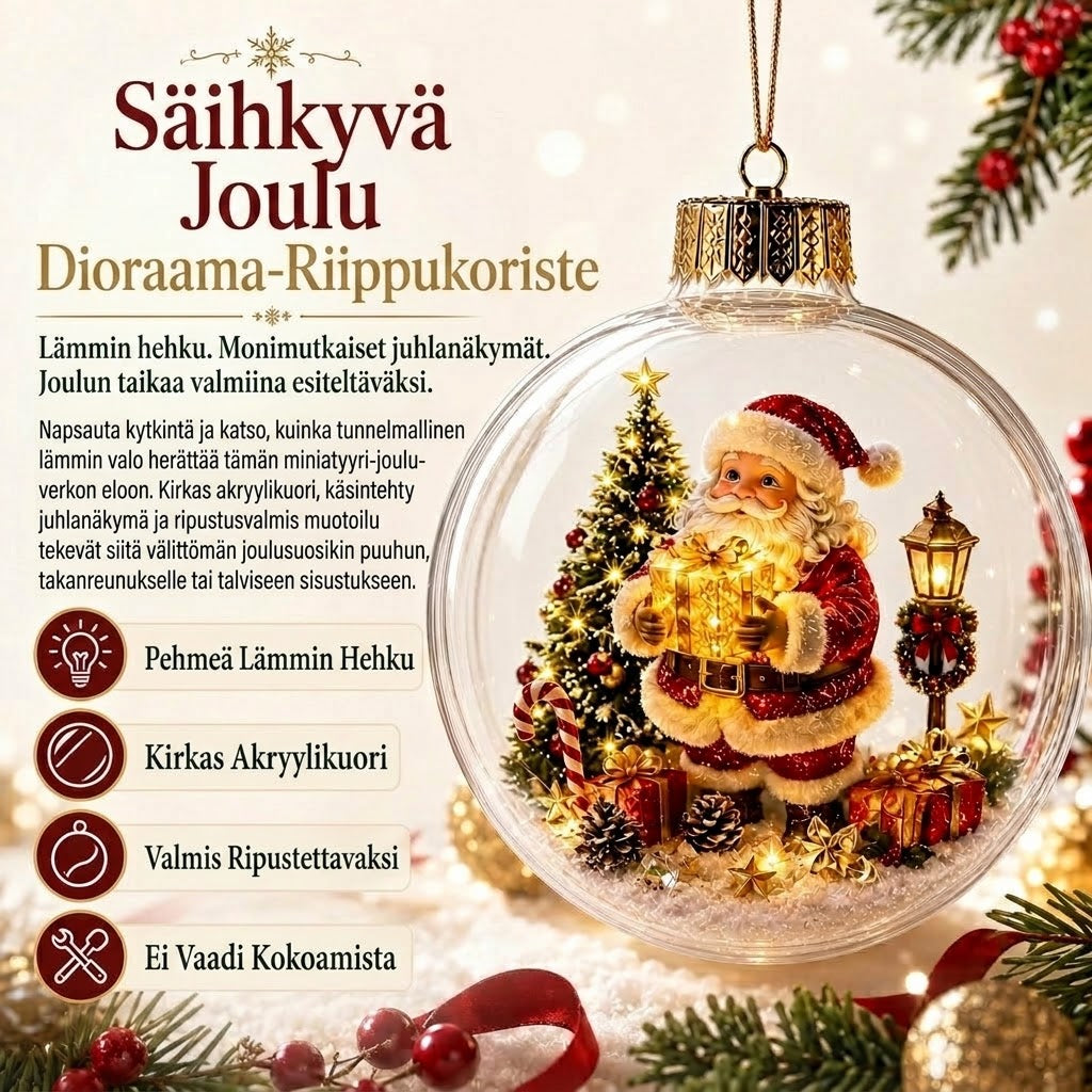 OmniLiving™ Valaistu Joulumaisemakoriste (LED-talvimaailma)