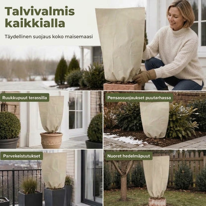OmniLiving™ Kasvien Pakassuoja | Kestävä Kuitukangas Kiristysnyörillä