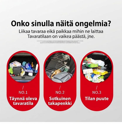 SilkEase™ Auton Katon Säilytysverkko Vetoketjulla