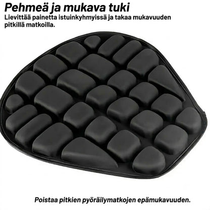 Mukava moottoripyörän istuintyyny – Iskunvaimentava satula pitkille matkoille