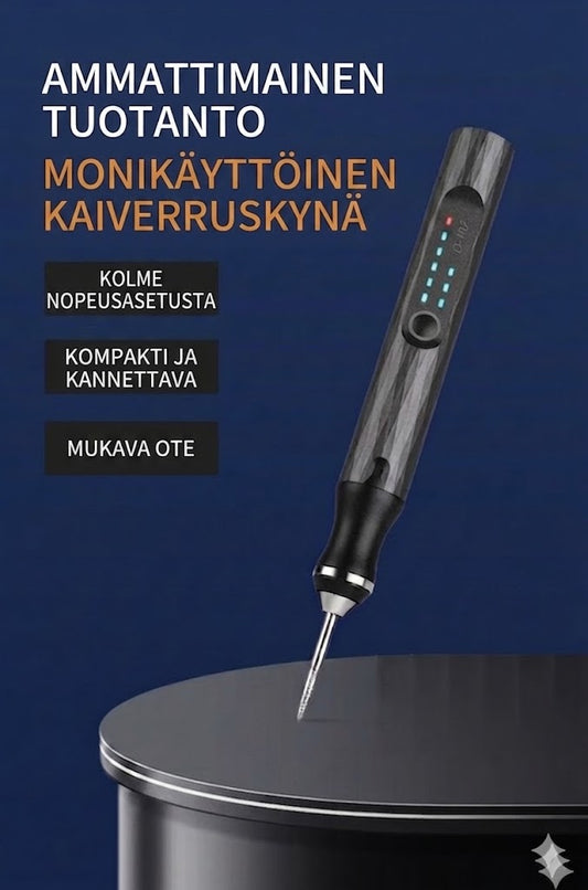 Monitoiminen kaiverruskynä & minihiomakone