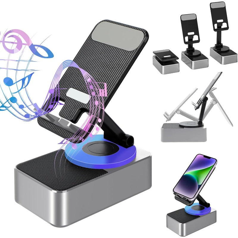 3-in-1 taitettava Bluetooth-kaiutin – Sisäänrakennettu varavirtalähde & puhelinteline