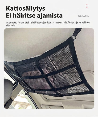 SilkEase™ Auton Katon Säilytysverkko Vetoketjulla