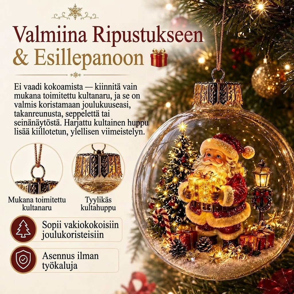 OmniLiving™ Valaistu Joulumaisemakoriste (LED-talvimaailma)