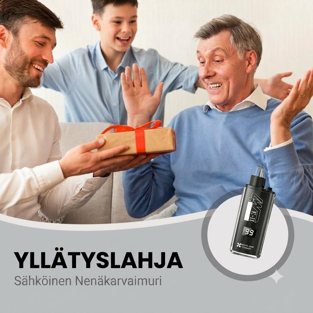 SilkEase™ Tarkka Nenä- ja Korvakarvatrimmeri LED-Näytöllä