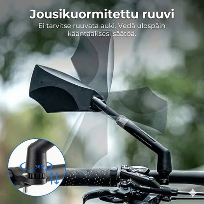 360° säädettävä polkupyörän taustapeili – laajakulmapeili turvalliseen ajoon
