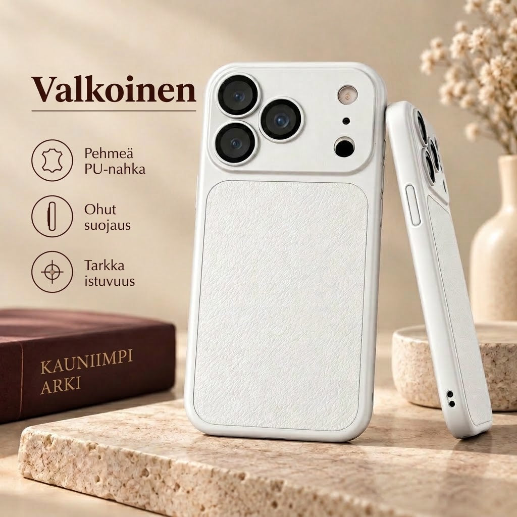 VaraLiving™ Ylellinen iPhone-Nahkakuori