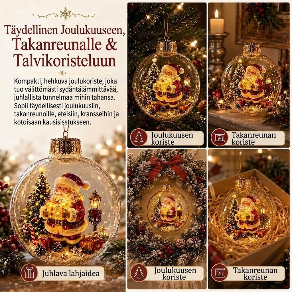 OmniLiving™ Valaistu Joulumaisemakoriste (LED-talvimaailma)