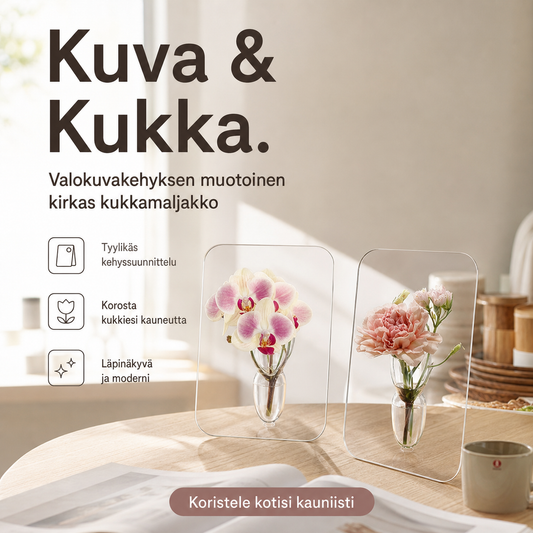 Valokuvakehys Maljakko Akryyli Pohjoismainen Pöytäkoriste
