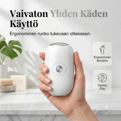 Pieni automaattinen jalkaraspi – Tehokas sähköinen kovettumien poistaja
