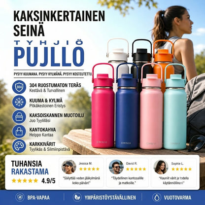 Korkealaatuinen terästermosmuki – Vakuumieristetty termospullo ruostumattomasta teräksestä