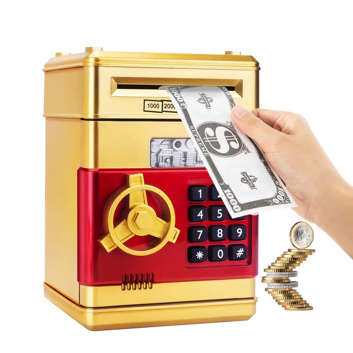 VaraLiving™ Mini-Pankkiautomaatti Säästölipas