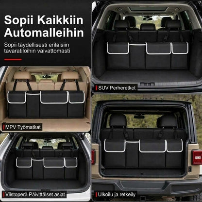OmniLiving™ Riippuva Auton Tavaratilajärjestelijä (Kestävää Oxford-kangasta)