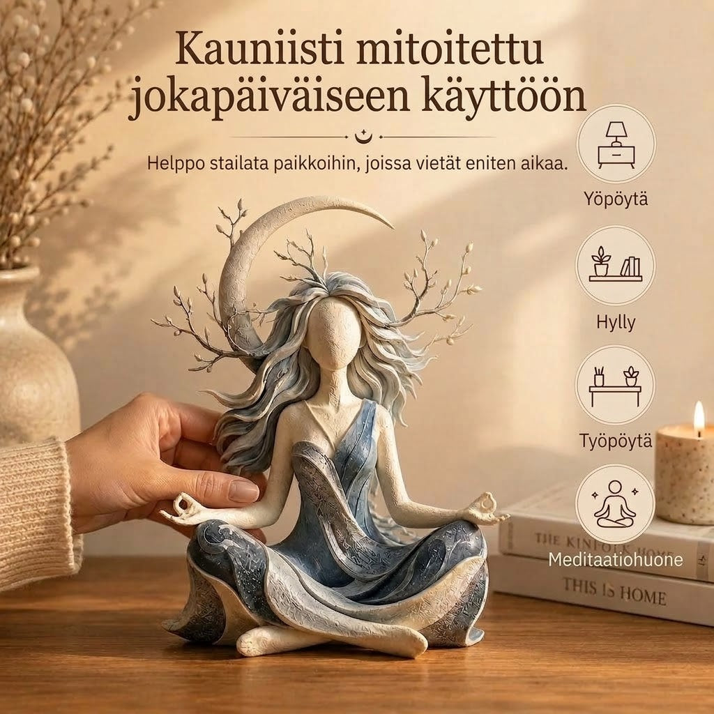 OmniLiving™ Meditaatiohahmo Kotiin (Zen & Rauhoittava Sisustus)