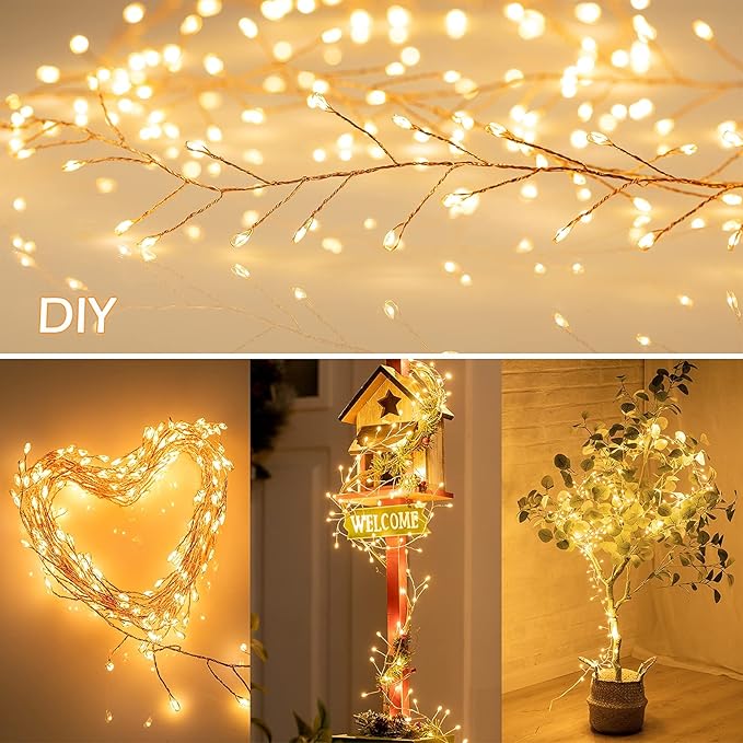 OmniLiving™ Kuparilanka LED-Ilotulitusvalot (Vedenpitävä + Kaukosäädin)