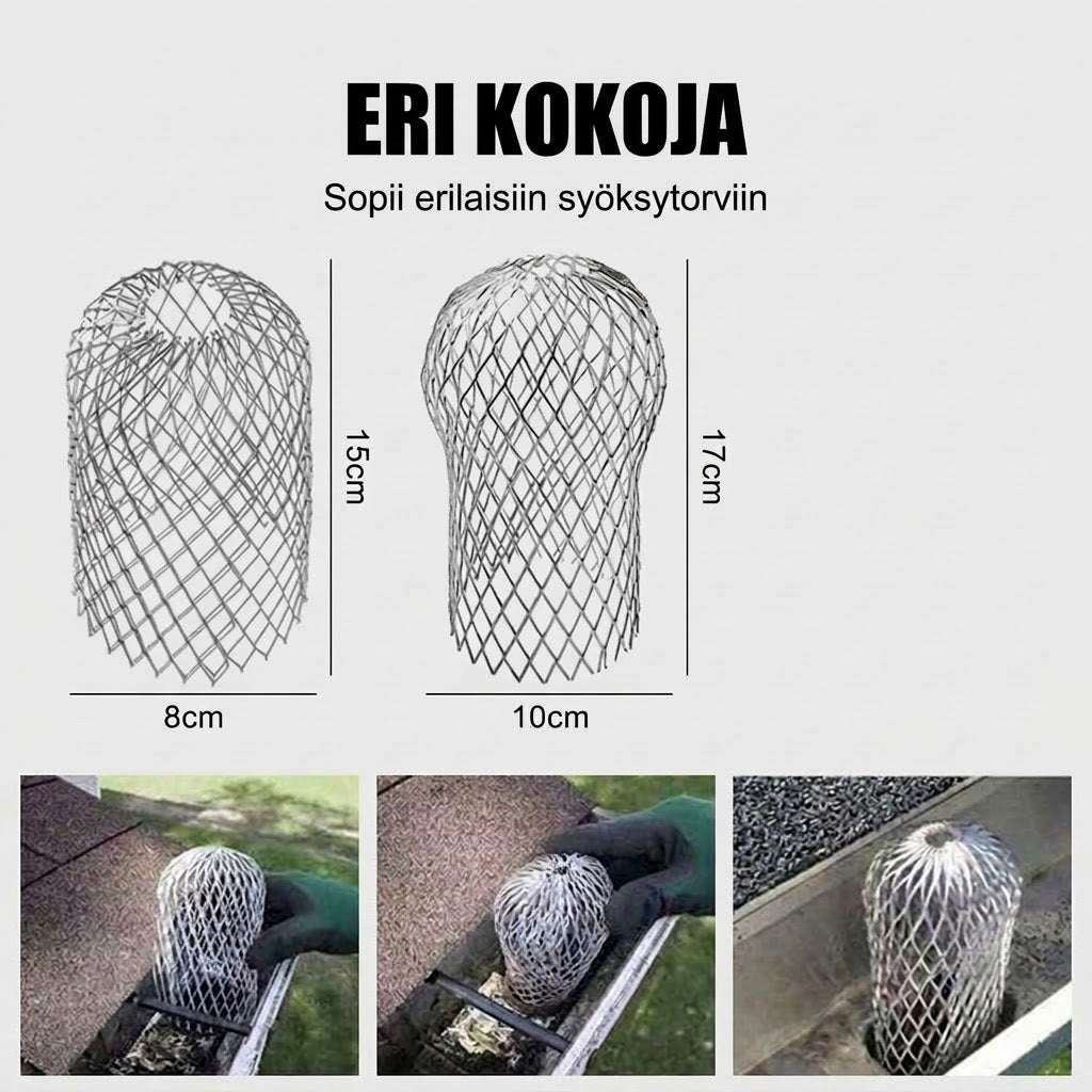 VaraLiving™ Alumiininen Rännisuoja & Syöksytorven Sihti (Tehokas Lehtisuoja)