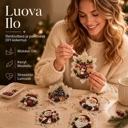 OmniLiving™ DIY Joulukoristeiden Maalaussetti (Luovat Kuusenkoristeet)