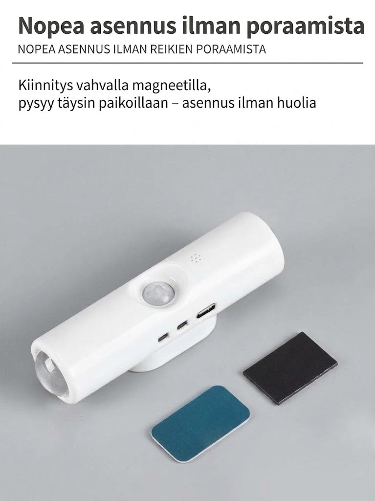 VaraLiving™ Ladattava Liiketunnistin-LED-Valaisin Magneettisella Kiinnityksellä