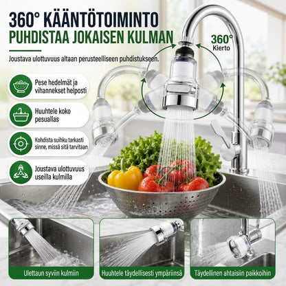 OmniLiving™ Universaali Hanasuodatin Keittiöön & Kylpyhuoneeseen