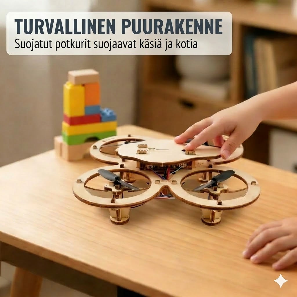 Tee-se-itse puinen drooni – STEM-tiedesetti