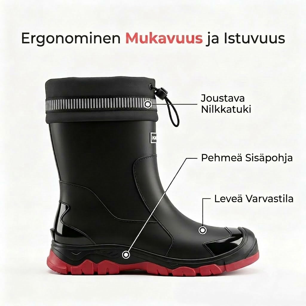 ApexPower™ Vedenpitävät Kumisaappaat Ulkoiluun & Sateeseen