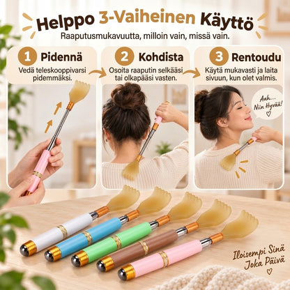 OmniLiving™ Teleskooppi-Selänraaputin (Ruostumaton Teräs / Ergonominen)