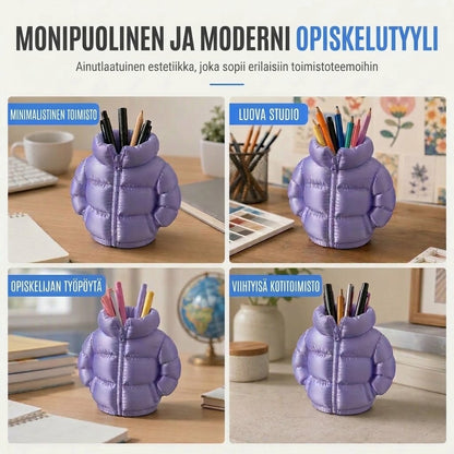 VaraLiving™ 3D-Tulostettu Kynä- ja Mukiteline (Iskunvaimennettu Työpöydän Järjestelijä)