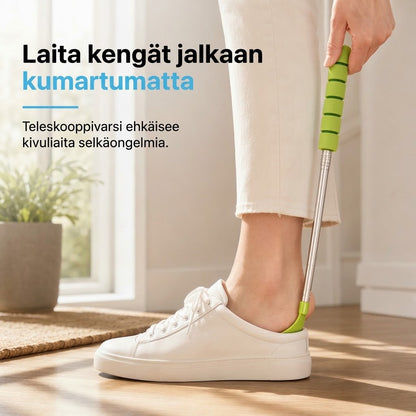 OmniLiving™ Pitkä Teleskooppi-Kengänlusikka (Ruostumaton Teräs / Ergonominen)
