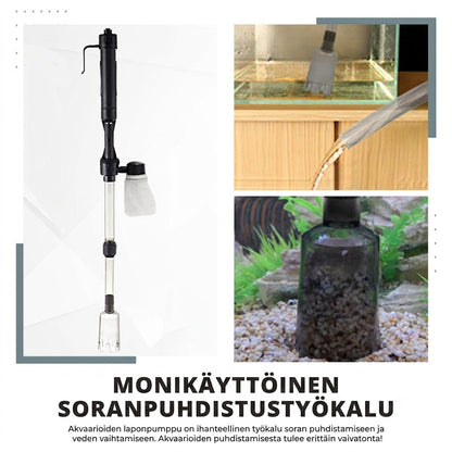 Sähkökäyttöinen Akvaarion Pohjaimuri Paristokäyttöinen