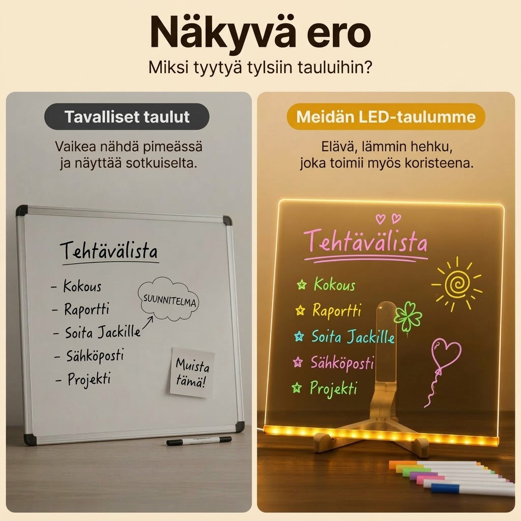 VaraLiving™ Akryylinen LED-Valotaulu
