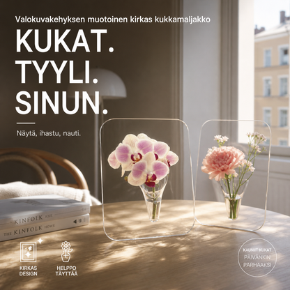 Valokuvakehys Maljakko Akryyli Pohjoismainen Pöytäkoriste