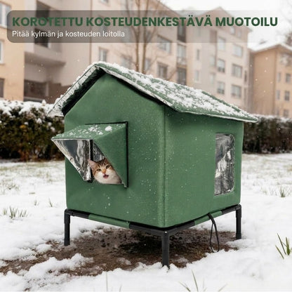 OmniLiving™ Eristetty Ulkokissan Mökki (Säänkestävä & Korotettu)