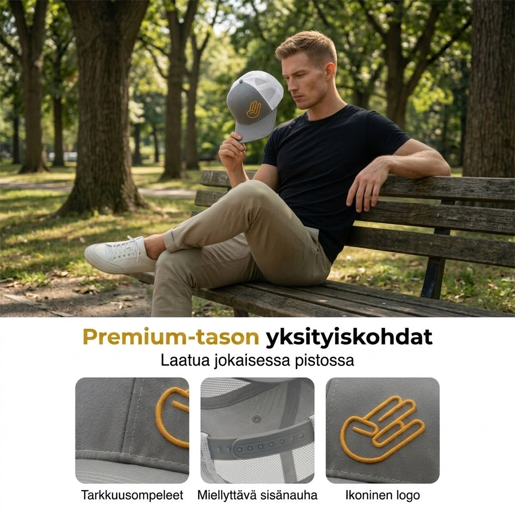 Säädettävä snapback-baseball-lippis