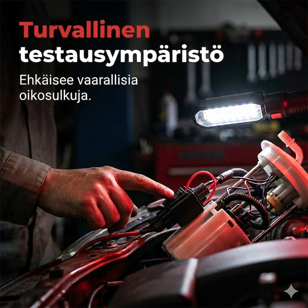 Autoreleen testaussarja (sis. hyppylangat)
