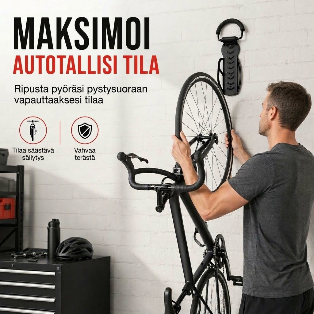 VaraLiving™ Polkupyörän Seinäteline