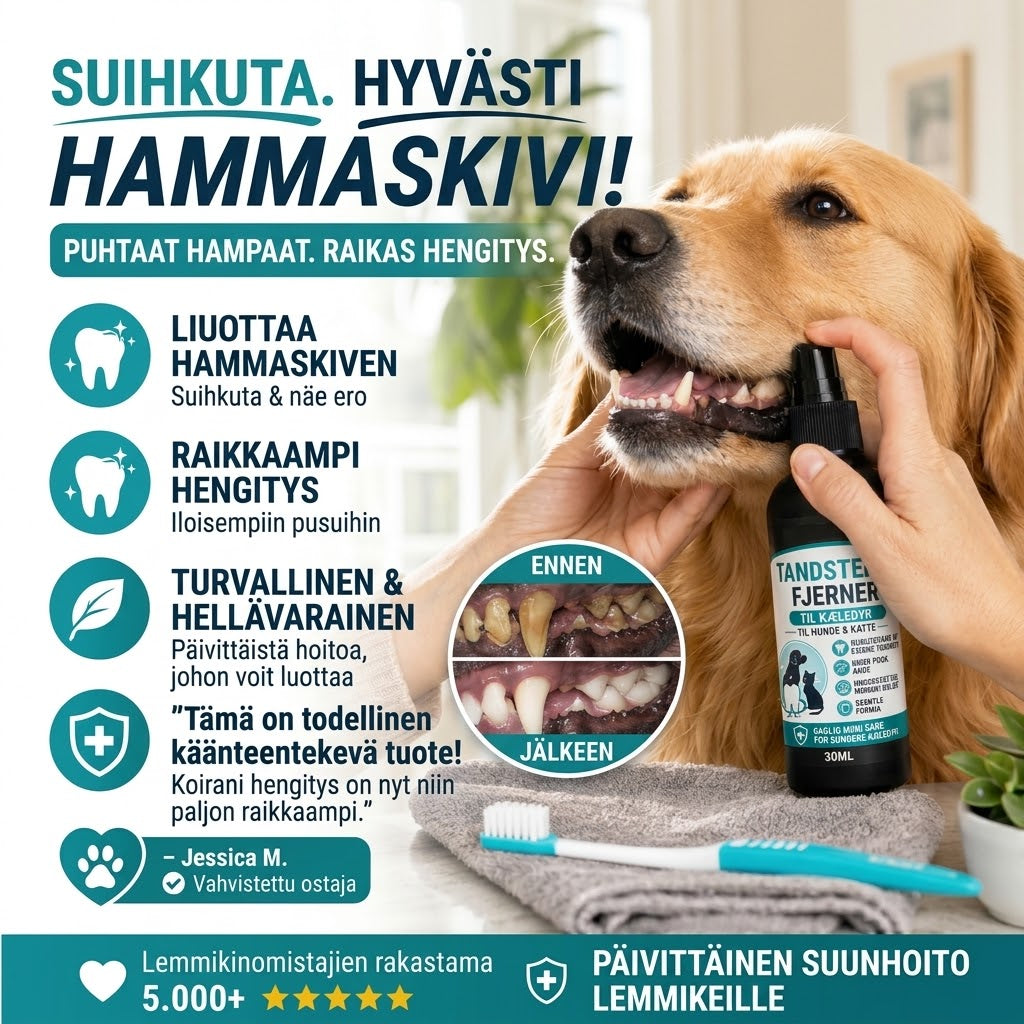 VaraLiving™ Lemmikkien Hammashoitosuihke