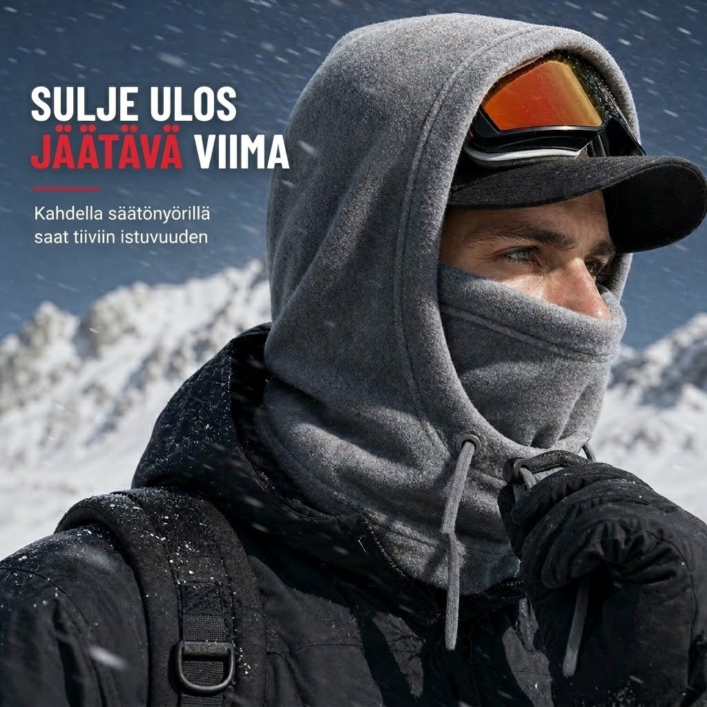 VaraLiving™ Lämmin Talvipipo ja Kasvosuoja Ulkoliikuntaan