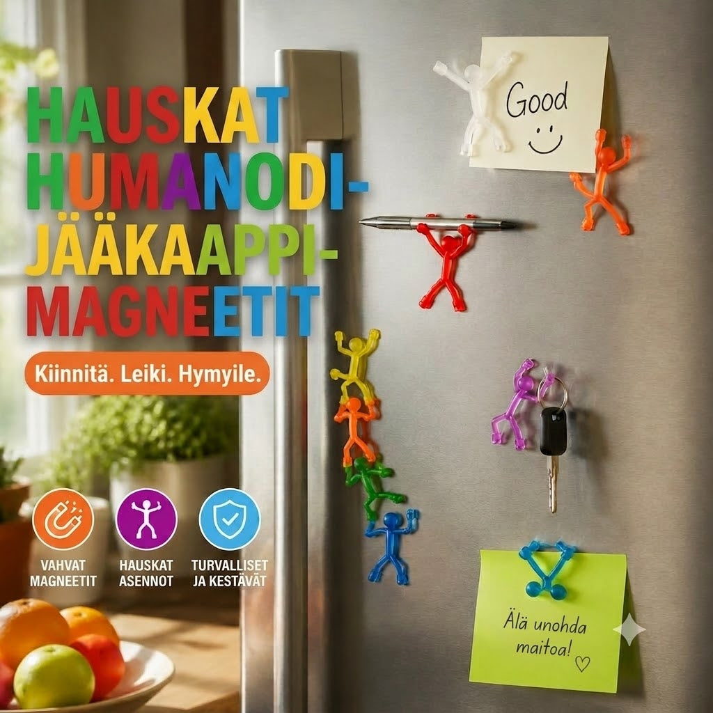 Monitoimiset hauskat jääkaappimagneetit – Luovat lelufiguurit lapsille