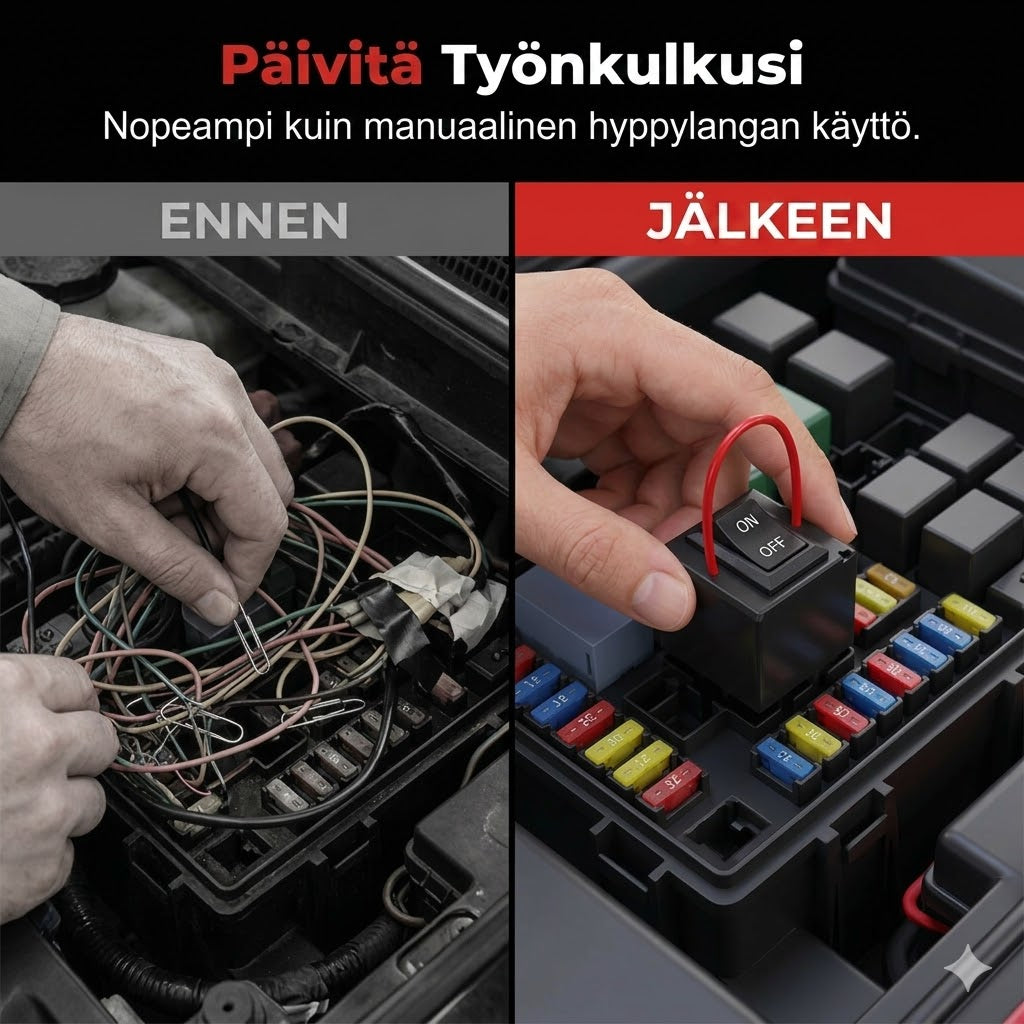 Autoreleen testaussarja (sis. hyppylangat)