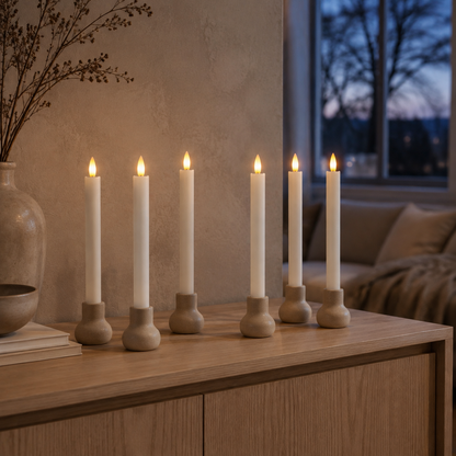 OmniLiving™ Älykäs Valo-ohjattu LED-kynttilä Ajastimella | Liekitön Kynttilä