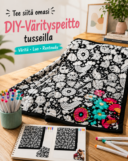 ColorEase™ Värritä & Rentoudu -Matto | Pestävä DIY-Väritysmatto