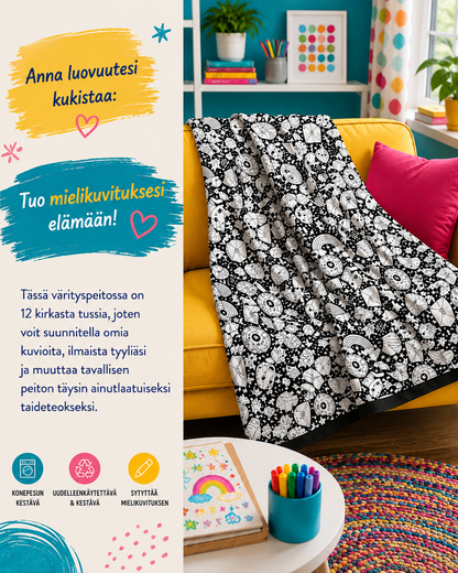 ColorEase™ Värritä & Rentoudu -Matto | Pestävä DIY-Väritysmatto